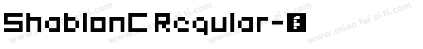 ShablonC Regular字体转换